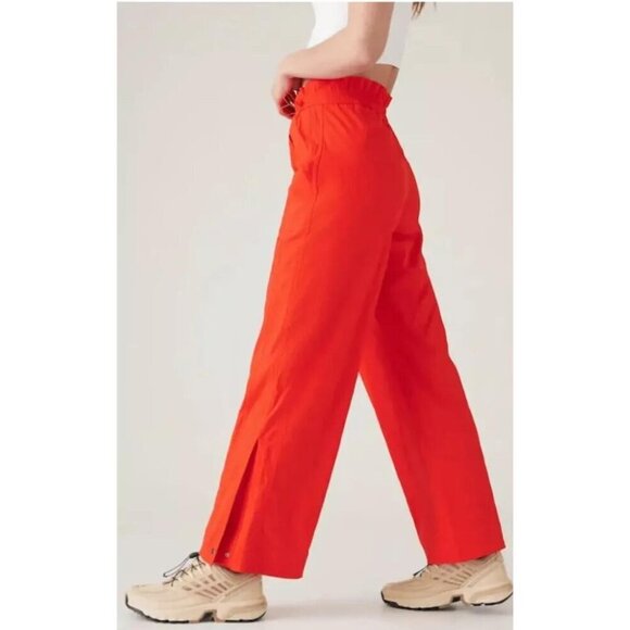 Athleta Trekkie Parachute Pants Size 16 Vermilion Orange #533487 $129 NWT - Picture 3 of 5
